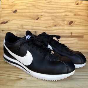 Nike Cortez Basic Leather Men's Shoes US 9.5 Black White 819719-012